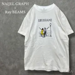 レイビームス×ナイジェルグラフ【M】樂來越好 圓領衫 舞姿 插畫