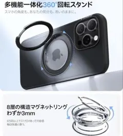 TORRAS iPhone 15 Pro 多機能スタンドケース