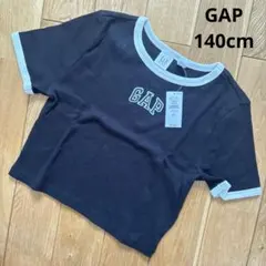新品未使用　GAP kids Gap リブ ロゴ半袖チビTシャツ L 140