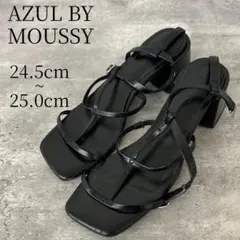 AZUL BY MOUSSY ストラップサンダル ブラック Lサイズ 美脚のサムネイル