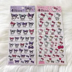 サンリオ 4サイズステッカー 豹柄 キティ クロミ 平成ギャル 正規品