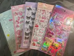 超お得！キャラクター 硬いシール4枚セット+ DIYパック+キラシール特典付き
