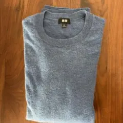 UNIQLO カシミヤクルーネックセーター XXL ブルー