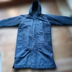 ネイビー フリースライニング ベンチコート