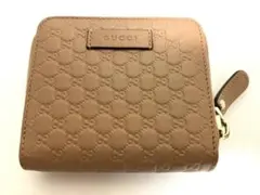 新品未使用】GUCCI グッチ 二つ折り財布 ベージュ 449395 - メルカリ