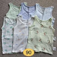 UNIQLO メッシュタンクトップ メッシュ肌着　6枚セット サイズ90