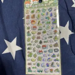 海外製緑ぷっくりシール