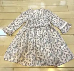 美品♡メゾピアノ　花柄ワンピース　ピンク　M 120 130