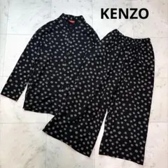希少 KENZO × H&M コラボ シルクワンピース 金ボタン 総柄 32 - メルカリ