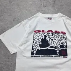 90s UROBOROS GLASS 企業 アートプリント Tシャツ ビンテージ