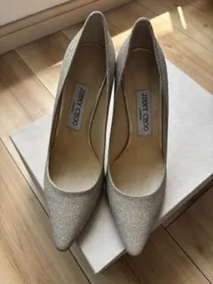 Jimmy Choo グリッターパンプス 36.5cm　結婚式　ウェディングのサムネイル