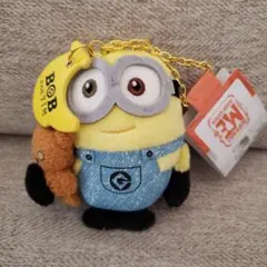 ミニオン ボブ&ティム ぬいぐるみキーホルダータグ付き