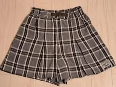 チェック柄キュロットスカート 150