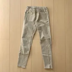 UNIQLO ベージュ スリムフィット ロングパンツ 140