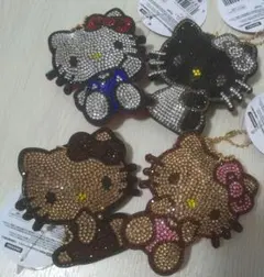 ハローキティ ラインストーン ミニクッション BC キーホルダー キラキラ ②