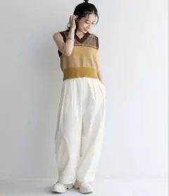 コットンタンクワイドパンツ　kbf ジーナシス好きにも