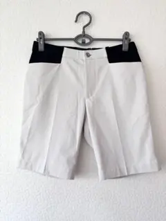 ブラック&ホワイト ゴルフ　ショートパンツ　メンズL ストレッチ