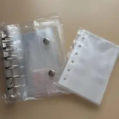 A7透明プラスチックリフィル 6リング