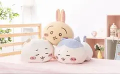 ちいかわ マシュマロみたいな寝そべり抱きぬいぐるみ 3点セット