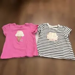 petit main Tシャツ 2枚セット 90cm