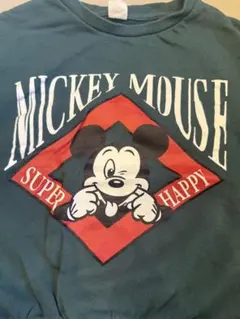 ミッキーマウス トレーナー ダークグリーン