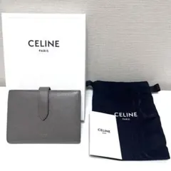 CELINE 二つ折り財布　グレーのサムネイル