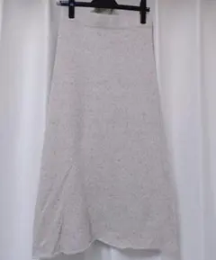 ZARA　ニットスカート　アイボリーベージュ S セットアップ可