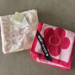 MARY QUANT & LAURA ASHLEY ハンカチ2枚セット