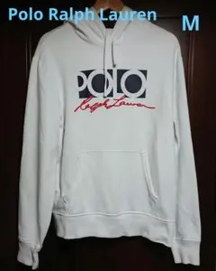 【値下げ不可・レア】ポロラルフローレン プルオーバー パーカー【M・ホワイト】