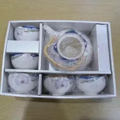 匿名配送　新品　HOYA　保谷謹製　胡蝶蘭　茶器　湯呑み　5つセット