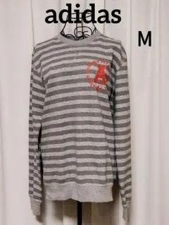 adidas ストライプ トレーナー M アディダス