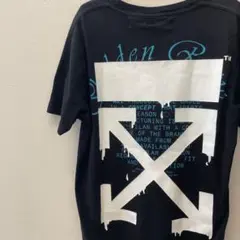 off white tシャツブラック黒ホワイト半袖プリント数学ローマ字ロゴブルーのサムネイル