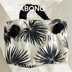 BILLABONG ヤシの木柄 キャンバス トートバッグ ビーチバッグ 夏のサムネイル