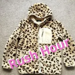 お値下げ❣️Rush Hour ヒョウ柄 フリースジャケット L❣️