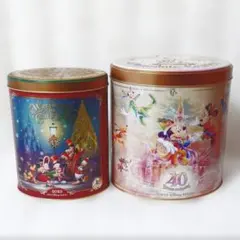 Disney TDR開園40周年／クリスマス2023 空き缶2個