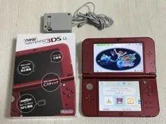 New Nintendo 3DS LL メタリックレッド 本体 ACアダプター