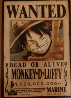 匿名配送　非売品　新四皇　ワンピース手配書ブロマイド　麦わらストア限定配布