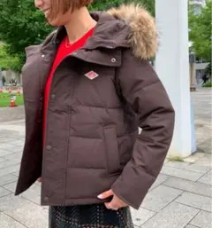 美品☆DANTON ブラウン ダウンジャケット サイズ38