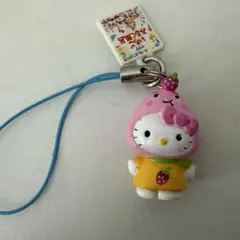 値下げ不可ハローキティ　限定ストラップ　いちごみるく風呂 ハローキティ 限定ストラップ いちごみるく風呂 - メルカリ