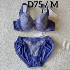 トリンプ ブラジャー　D75 癒しのブラ 621 ＆ショーツ M