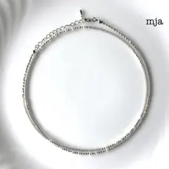 パステルグレー　パールビーズネックレス【72cm】お試し価格