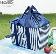 SNOOPY＊スヌーピー＊保冷バッグ＊エコバッグ＊クーラーバッグ＊ストライプ