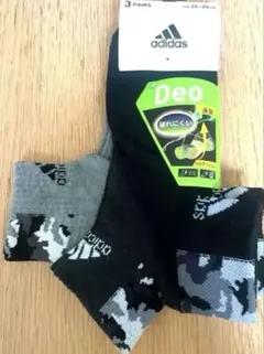 新品未使用品☆アディダスソックス3足セット　足底クッション　24 25 26