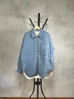 【美品】MARNI ウールソリッドパデットシャツブルゾン　44のサムネイル
