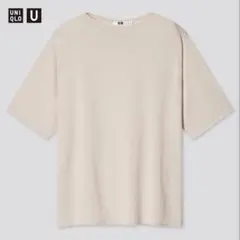 MENS UNIQLO U ファインゲージボートネックセーター（半袖） Lのサムネイル