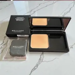 BRILLIAGE パウダリーファンデーション レフィル×2 ケース、パフのサムネイル