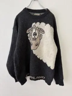 used wool 羊 ニット セーター NZ 古着 ビンテージ アライヴ