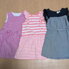 夏用ワンピース 110cm　3点セット