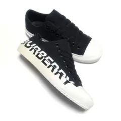 BURBERRY バーバリー ロゴ スニーカー 22.5cm レディースブラックのサムネイル