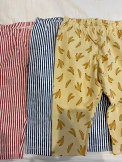 UNIQLOレギンスパンツ7部丈3枚セット110cm